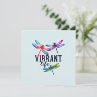 Vibrant Life - Artistic Dragonfly