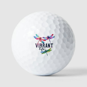 Vibrant Life - Artistic Dragonfly Golf Balls