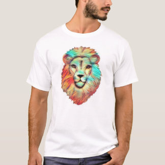 Vibrant Lion's Head Men's T-Shirt