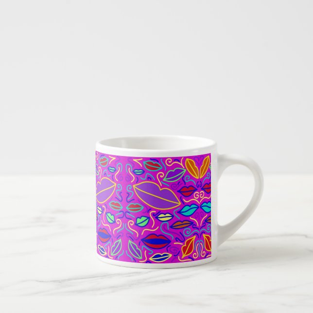 Vibrant Lips Espresso Mug (Right)
