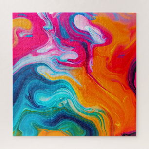 Vibrant Liquid Artwork Jigsaw Puzzle
