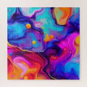 Vibrant Liquid Artwork Jigsaw Puzzle