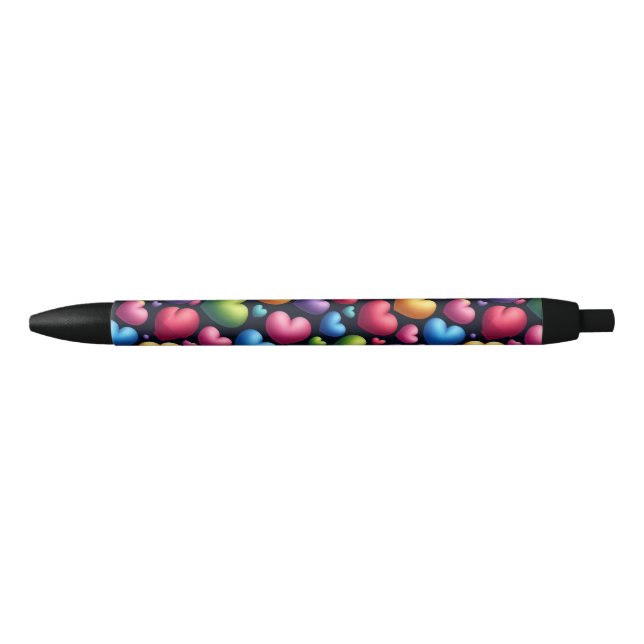 Vibrant Love Black Ink Pen (Front)