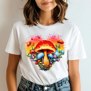 Vibrant love mushroom T-Shirt