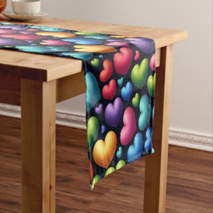 Vibrant Love Short Table Runner