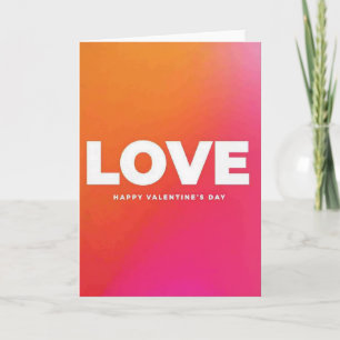 Vibrant Love Valentines Day Card