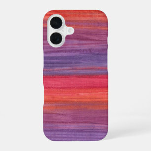 Vibrant Magenta and Purple Abstract Oil Paint  iPhone 16 Case