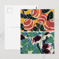 Vibrant Magenta & Orange Abstract Flower Art
