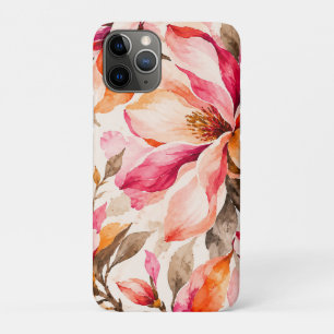 Vibrant Magnolia Botanical Floral Design iPhone 11 Pro Case