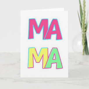 Vibrant Mama Illustration Card
