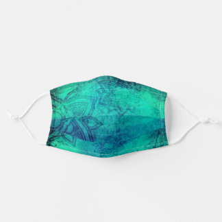 Vibrant mandala print tie dye pattern face mask