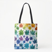 Vibrant Maple Leaf Tote