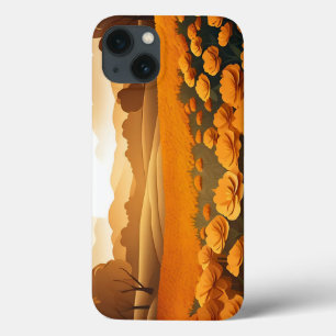 Vibrant Marigold Fields With Sunlit iPhone 13 Case