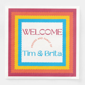 Vibrant Matching Colours Napkin