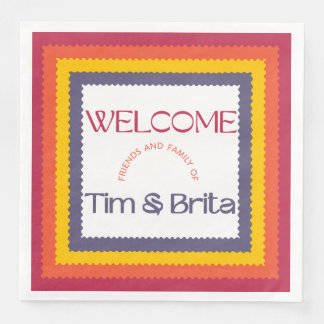 Vibrant Matching Colours with Purple Napkin