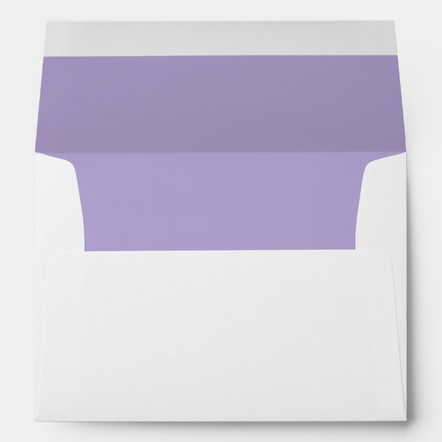 Vibrant Mauve Purple Lined Envelope (Back (Bottom))