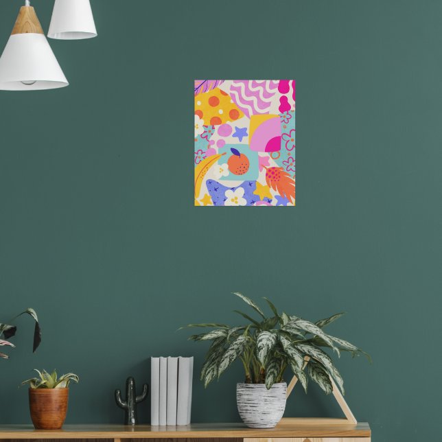 Vibrant Maxi Patchwork Poster (Living Room 1)