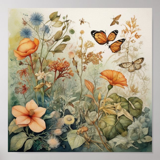 Vibrant Meadow Poster (Front)