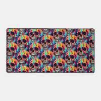 Vibrant Melting Skull