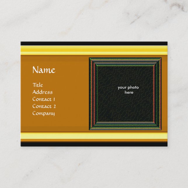 VIBRANT MEMORY2 MONOGRAM gem green Business Card (Front)