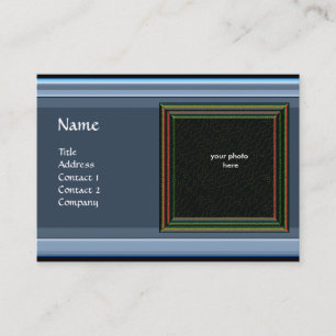 VIBRANT MEMORY3 MONOGRAM gem blue Business Card