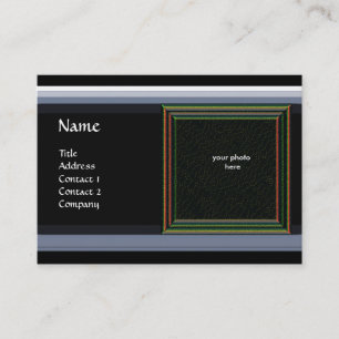 VIBRANT MEMORY MONOGRAM gem grey Business Card