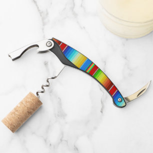 Vibrant Mexican Blanket Traditional Spanish Serape Corkscrew