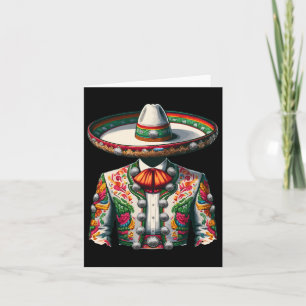 Vibrant Mexican Charro Suit Traditional Mariachi  Card