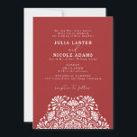 Vibrant Mexican Fiesta Rainbow Mandala Wedding Invitation<br><div class="desc">Beautiful invitations and stationery for special occasions and festivals are available in both physical and digital formats. We can extend any design into matching items such as RSVP cards,  labels,  envelopes,  and more. Customization is available upon request. Looking forward to hearing from you!</div>