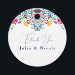 Vibrant Mexican Fiesta Style Rainbow Wedding Favour Tags<br><div class="desc">Beautiful Invitation to celebrate Special occasions and festivals comes with digital and E-invitation as per your request. We would love to replicate our designs to make multiple products like rsvp cards, labels envelopes, and more. Customisation is available for ready to print on request at info@shamaurcreatif@gmail.com. Look Forward to hearing from...</div>