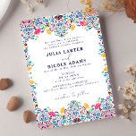 Vibrant Mexican Fiesta Style Rainbow Wedding Invitation<br><div class="desc">Beautiful Invitation to celebrate Special occasions and festivals comes with digital and E-invitation as per your request. We would love to replicate our designs to make multiple products like rsvp cards, labels envelopes, and more. Customisation is available for ready to print on request at info@shamaurcreatif@gmail.com Look Forward to hearing from...</div>