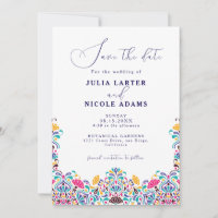 Vibrant Mexican Fiesta Style Rainbow Wedding