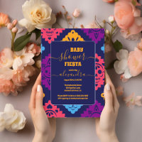 Vibrant Mexican Floral Fiesta Baby Shower Girl