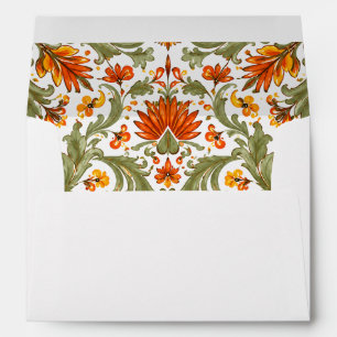 Vibrant Mexican Floral Fiesta Wedding Envelope