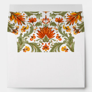 Vibrant Mexican Floral Fiesta Wedding Envelope