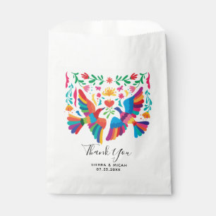 Vibrant Mexican Inspired Birds and Floral Favour Bag