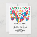 Vibrant Mexican Inspired Birds and Floral Save The Date<br><div class="desc">Vibrant and colourful Save The Date engagement card with a Mexican-inspired theme.</div>