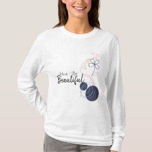 Vibrant Minimalistic girl with colourful shades T-Shirt
