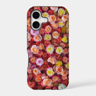 Vibrant Mixed Colour Roses Floral