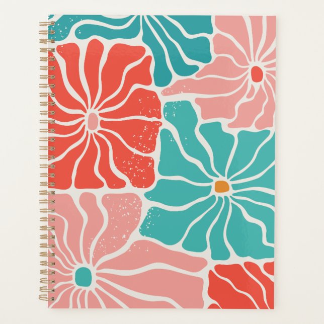 Vibrant Mod Style Daily Schedule Planner (Front)