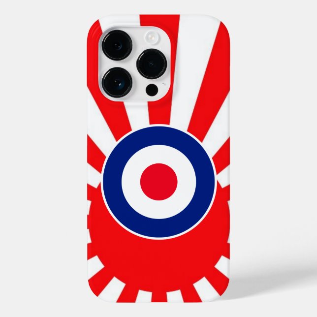 Vibrant MOD Target on Burst Japan Case-Mate iPhone Case (Back)