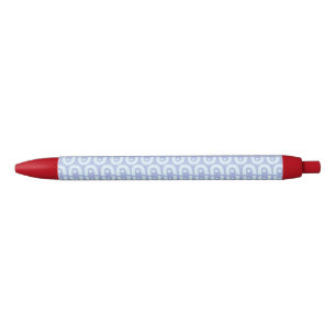 Vibrant Modern Pattern with Bold Colour Shapes Black Ink Pen