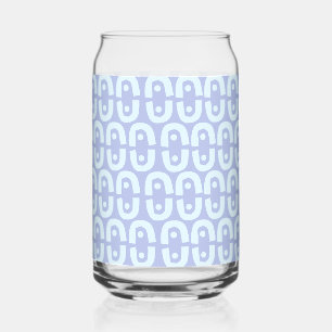 Vibrant Modern Pattern with Bold Colour Shapes Can Glass