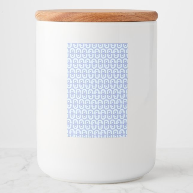 Vibrant Modern Pattern with Bold Colour Shapes Food Label (Front)