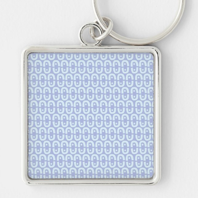 Vibrant Modern Pattern with Bold Colour Shapes Key Ring (Front)