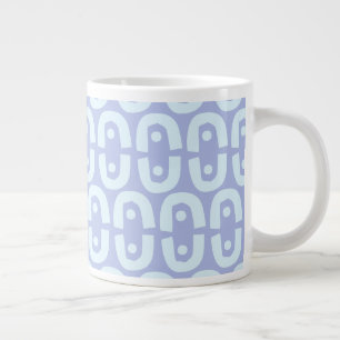 Vibrant Modern Pattern with Bold Colour Shapes Large Coffee Mug