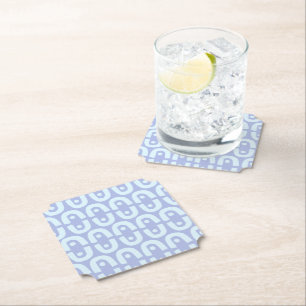 Vibrant Modern Pattern with Bold Colour Shapes Paper Coaster