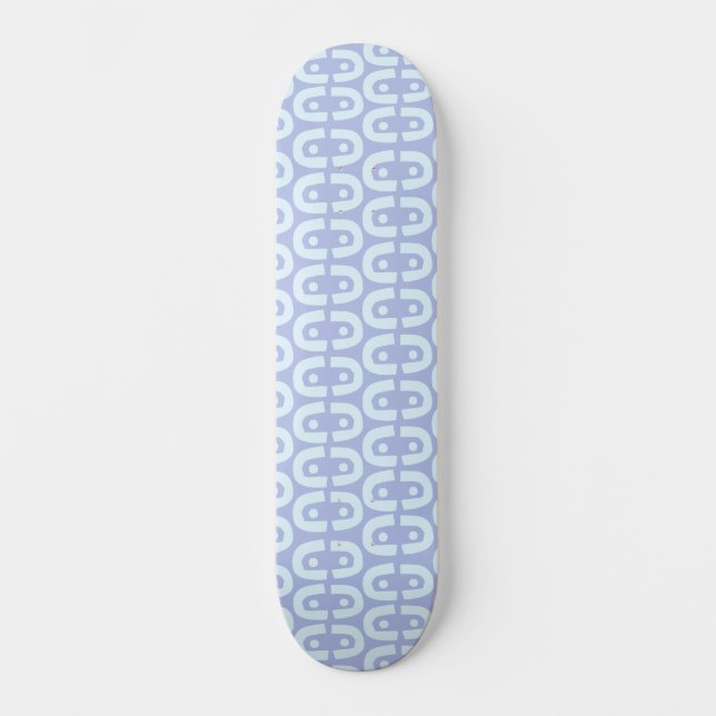 Vibrant Modern Pattern with Bold Colour Shapes Skateboard (Front)