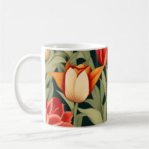 Vibrant Modern Tulips Floral Coffee Mug