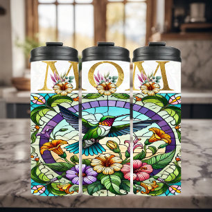 Vibrant Mom Hummingbird Thermal Tumbler